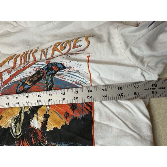 Authentic H&M Licensed GUNS N ROSES T-Shirt XS Long Sleeve with Sleeve Tags GnR - Picture 10 of 11